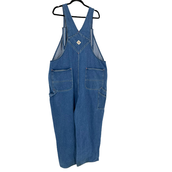 VTG Big Mac Mens Bib Overalls High Rise Adjustable Straps Size XXL Blue - Picture 4 of 12